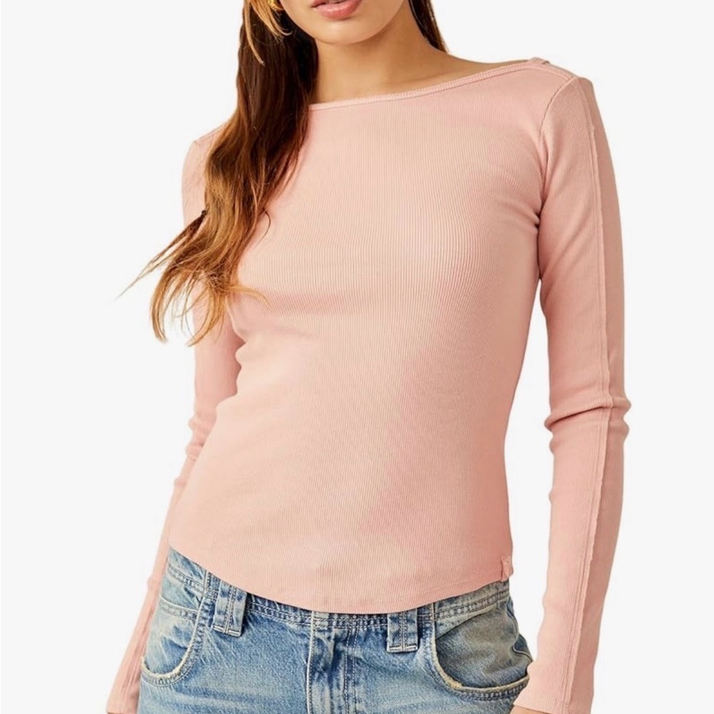 We The Free unapologetic  Pink Long Sleeve Top